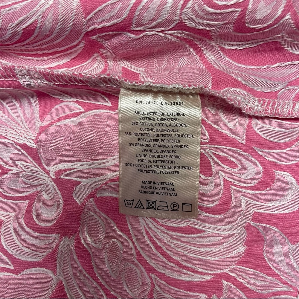 Maeve Anthropologie‎ Claribel Dress Women’s Size 4 Pink Jacquard Fit & Flare - Picture 16 of 16